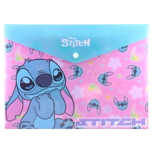 Picture of STITCH A4 BUTTON ENVELOPE FOLDER